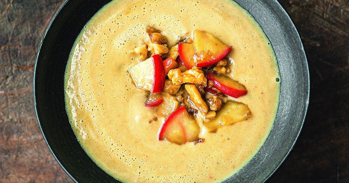 Rezept Maronensuppe mit Äpfeln & Nüssen BKK Mobil Oil