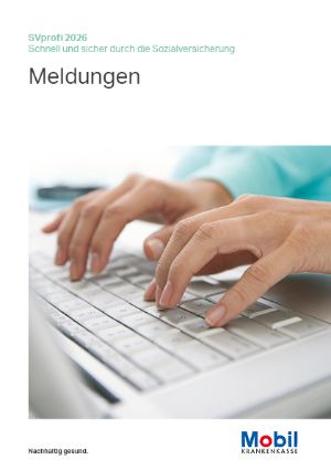 Zwei Hände tippen auf der Tastatur eines Laptops.