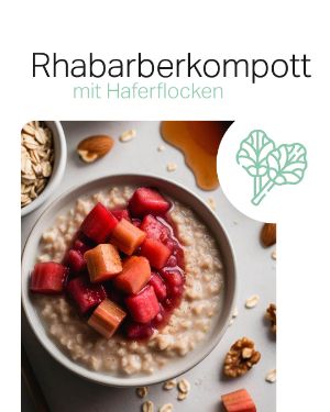 Rezept der Woche: Rhabarberkompott mit Haferflocken.