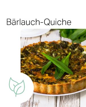 Rezept der Woche "Bärlauch-Quiche".