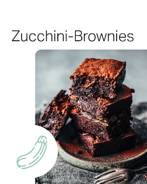 Rezept der Woche "Zucchini-Brownies".