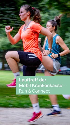 Läuferinnen beim Lauftreff der Mobil Krankenkasse. 