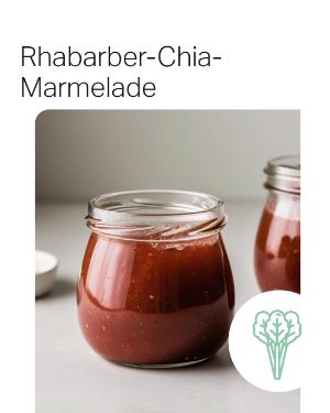 Rezept der Woche "Rhabarber-Chia-Marmelade".