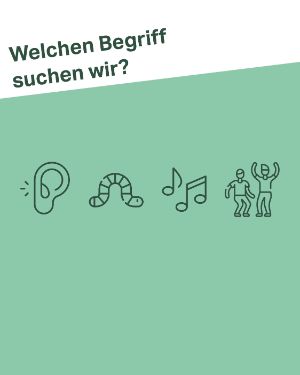 Emojiquiz: Ohr, Wurm, Musiknoten, tanzende Person