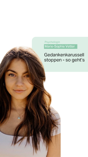Content Creator Marie zum Thema Gedankenkarussell stoppen. 