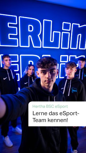 eSportler:innen von Hertha BSC.