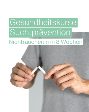Mann bricht Zigarette durch. 