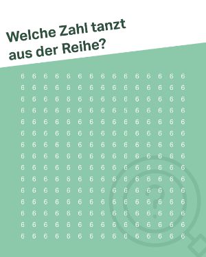 Quiz "Welche Zahl tanzt aus der Reihe?"