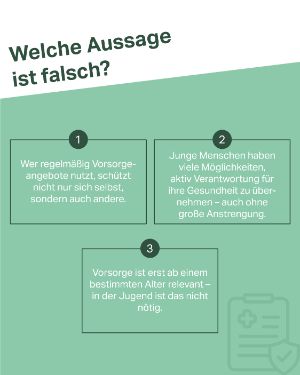 Welche Aussage ist falsch?.