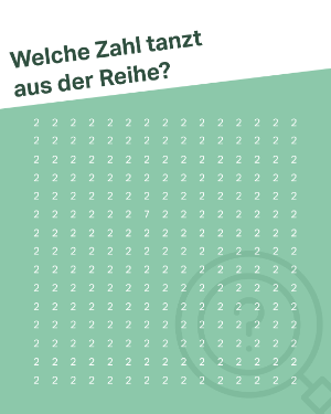 Quiz Zahlengitter: Welche Zahl tanzt aus der Reihe?