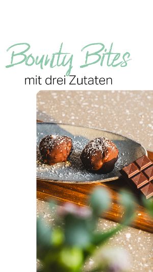 Rezept der Woche: Bounty Bites mit drei Zutaten.