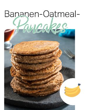 Rezept der Woche: Bananen-Oatmeal-Pancakes.