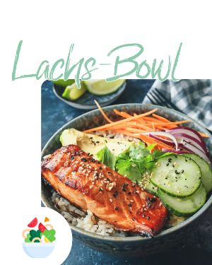 Rezept der Woche: Lachs-Bowl.