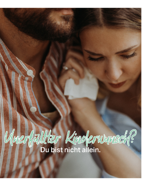 Unerfüllter Kinderwunsch? Du bist nicht allein. "Eine junges paar weint und sie lehnt sich an seine Schulter".