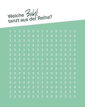 Quiz: Welche Zahl tanzt aus der Reihe? 3 3 3 3 3 3 3 3 3 5 3 3 3 3 3 3 3 3