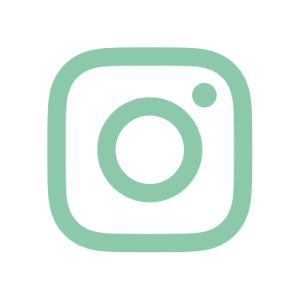 Instagram Logo in mint.