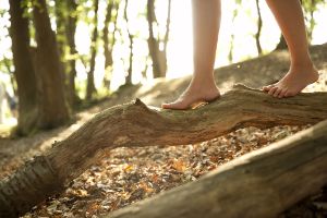 Waldbaden_barfuss_im_Wald