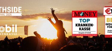 Feiernde Menschen auf dem Southside Festival.