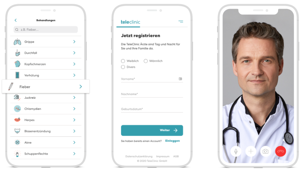TeleClinic I Online-Sprechstunde | Mobil Krankenkasse