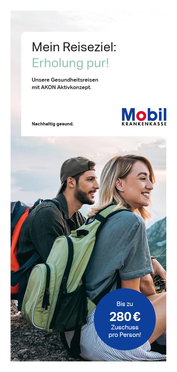 Flyer Gesundheitsreisen.