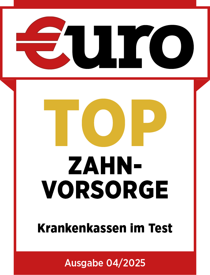 Siegel für TOP Zahnvorsorge 2025 vom €URO-Magazin