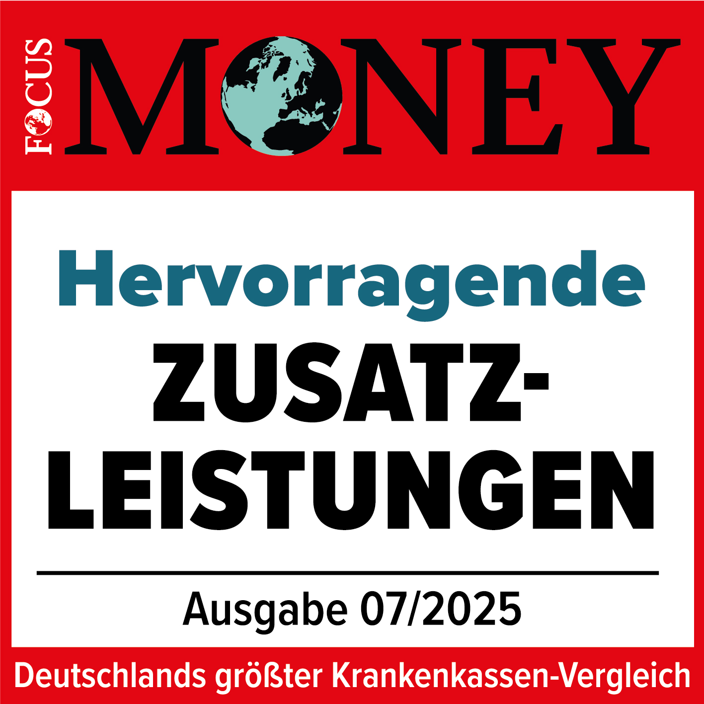 Focus Money - Hervorragende Zusatzleistungen 2025