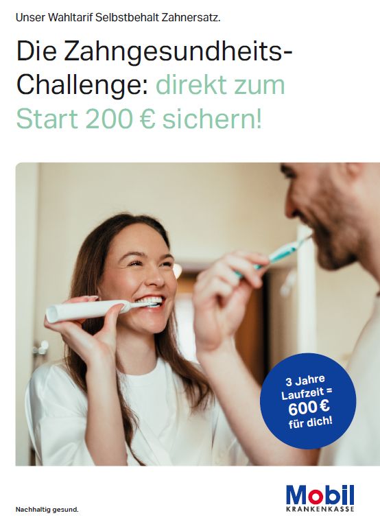 Antrag Wahltarif Selbstbehalt Zahnersatz